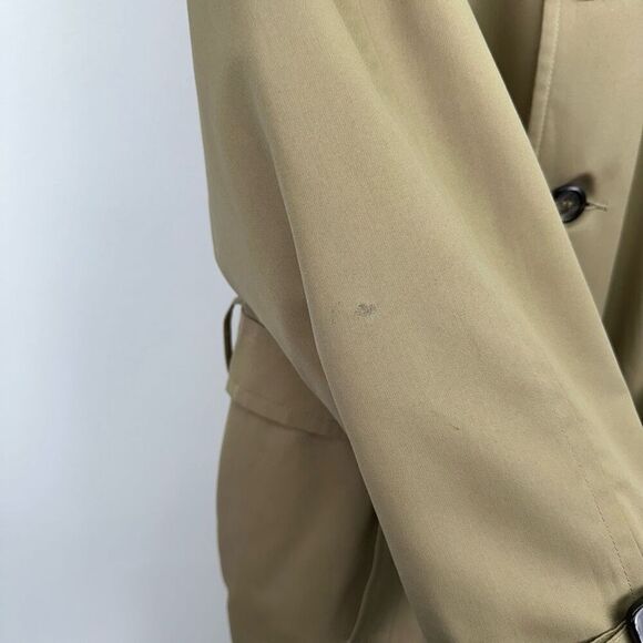 Eddie Bauer Women’s Vintage Goose Down Zip Out Lining Tan Wool Collar Trench Coa - Picture 7 of 16